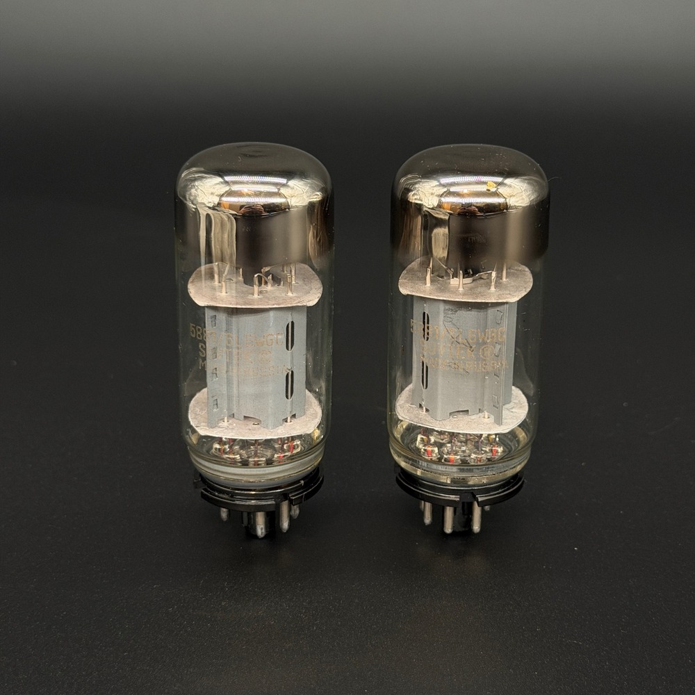 Sovtek 5881 6L6WGC Vacuum Tubes Matched Pair Made in Russia Tested Balanced